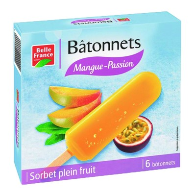 [3258561410463] BELLE FRANCE Gelados de Pau Mango Paixão 6 x 60 ml