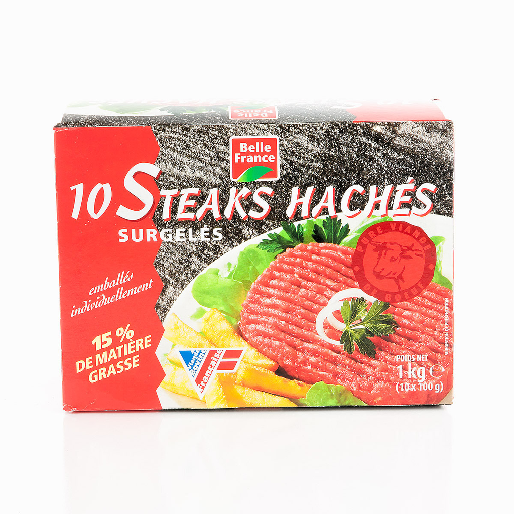 10 Steaks Haches 100G 15% Mg Belle France