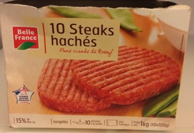 10 Steaks Haches 100G 15% Mg Belle France