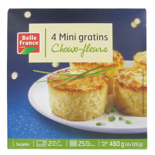 [3258561413280] BELLE FRANCE Mini gratin choux fleurs 480 g