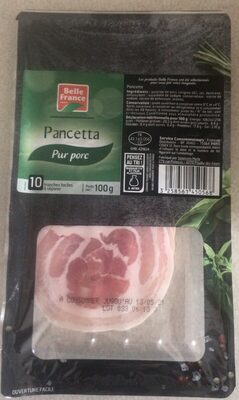 10 T Pancetta Au Sel Sec 100G Belle France