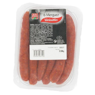 [3258561466156] BELLE FRANCE Merguez sausages 6 units 330 g