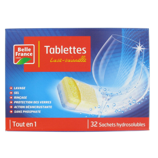 [3258561501383] BELLE FRANCE All-in-1 Dishwasher Tablets 32 Washes