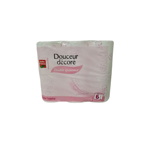 [3258561668093] BELLE FRANCE Toilet Paper Soft Decorated X6