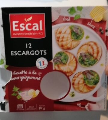 [3261089125801] ESCAL 12 Escargots de Bourgogne Belle Grosseur Surgelés 89 g