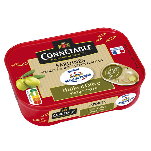 [3263670799002] CONNETABLE Sardines in extra virgin olive oil 115 g