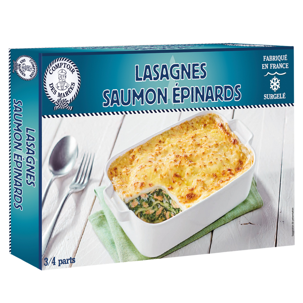 COMPTOIR DES MAREES Lasagnes saumon épinard 900 g