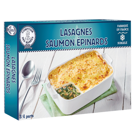 [3264295102024] COMPTOIR DES MAREES Salmon and spinach lasagna 900 g