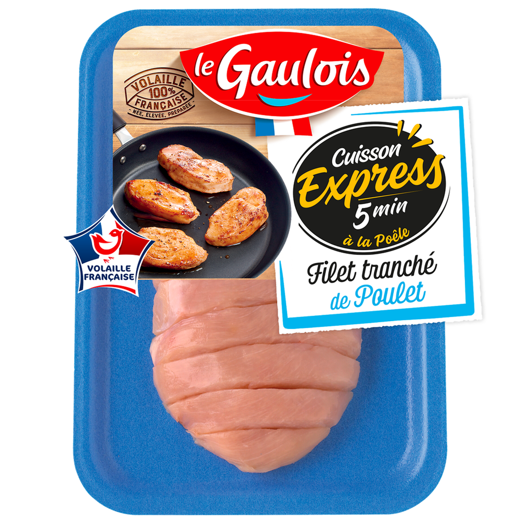 LE GAULOIS Filet de poulet tranché sans OGM 280 g
