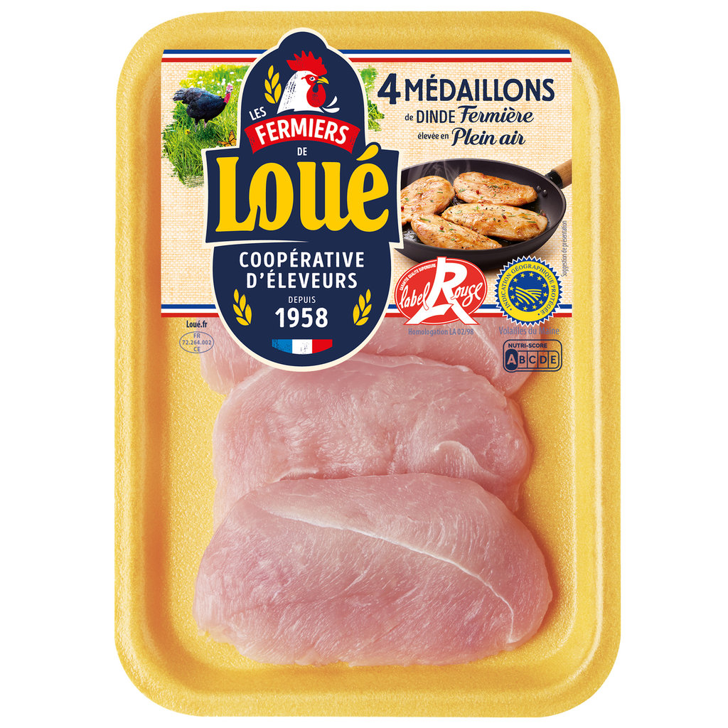 LOUE Medalhões de Peru Sem OGM IGP Label Rouge 300 g