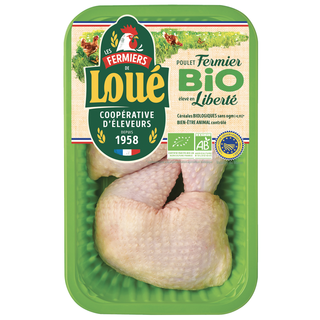 LOUE Cuisses de Poulet Bio 550 g