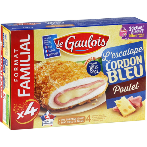[3266980677961] LE GAULOIS Chicken Cordon Bleu family pack 400 g