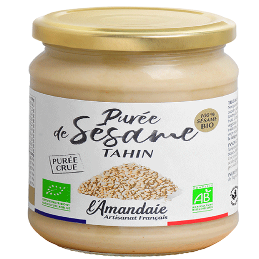 [3267110000567] L'AMANDAIE Pâte à Tartiner Purée de sésame tahin crue BIO 280 g