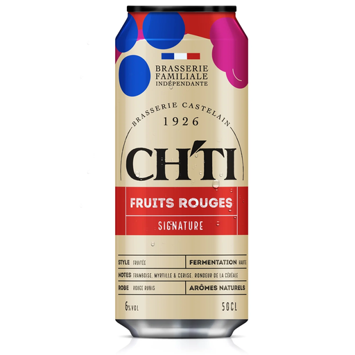 [3272460125433] CH'TI Bière Aromatisée aux Fruits Rouges Signature 6% 50 cl