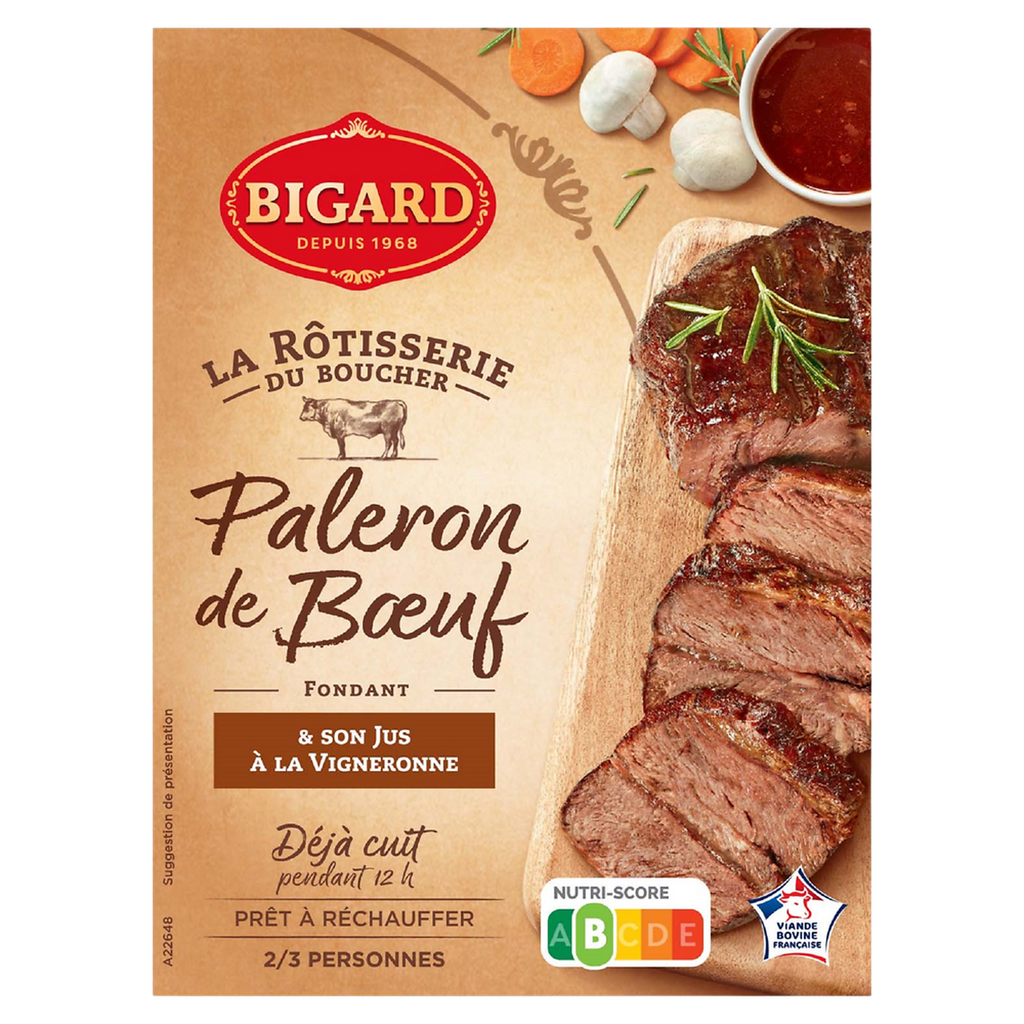 BIGARD Acém de vaca cozido com molho vigneronne 400 g