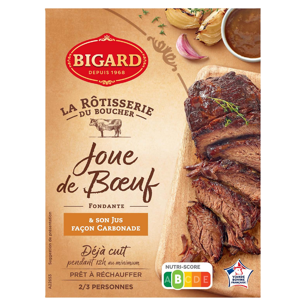 BIGARD Joue de boeuf fondante et son jus carbonade 400 g