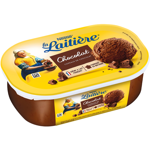 [3274664225681] LA LAITIERE Chocolate Ice Cream with Chocolate Shavings 490 g