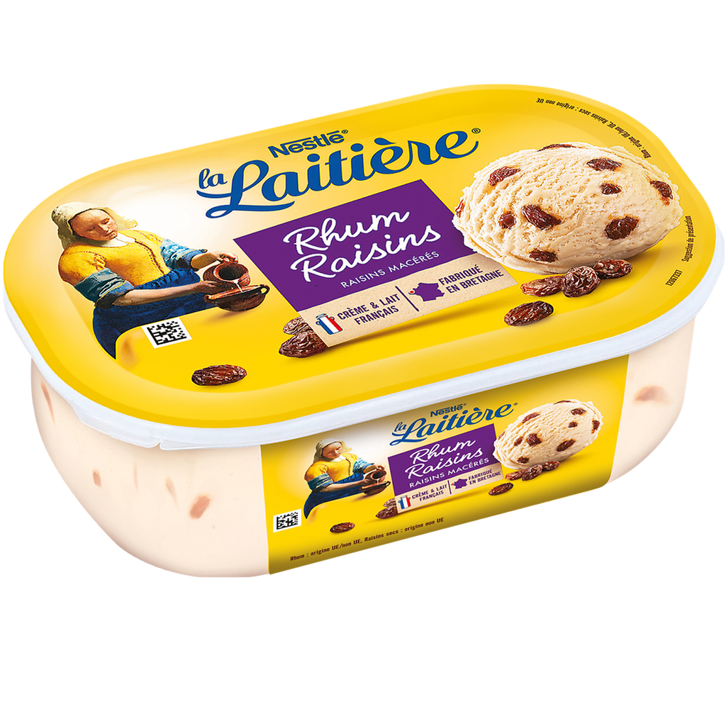 LA LAITIERE Rum Raisin Ice Cream 490 g