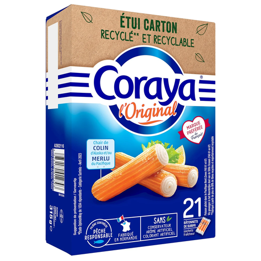 [3276170012793] CORAYA Surimi sticks the original 315 g