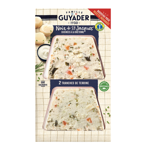 [3276770006208] GUYADER Breton Terrine with Scallops 120 g