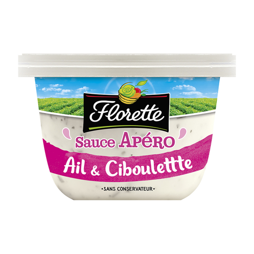 [3280220212194] FLORETTE Molho para aperitivo alho e cebolinho 175 g