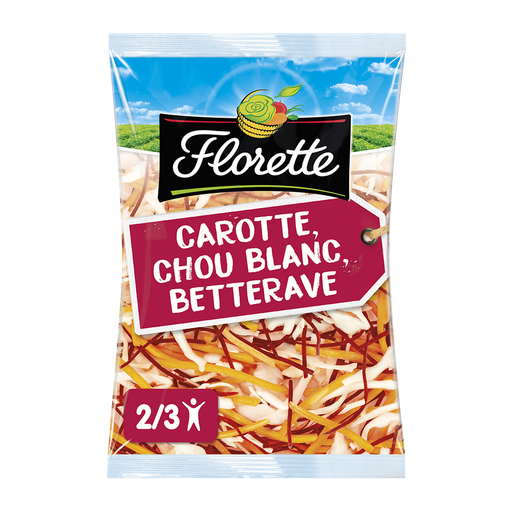 [3280221907228] FLORETTE Mistura de crudités cenoura couve branca beterraba 180 g