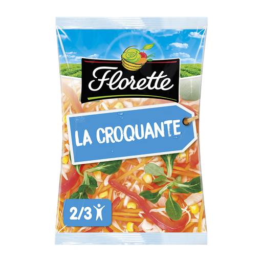 [3280222007224] FLORETTE La Croquante Cenoura, Couve branca, Milho, Alface de cordeiro 180 g
