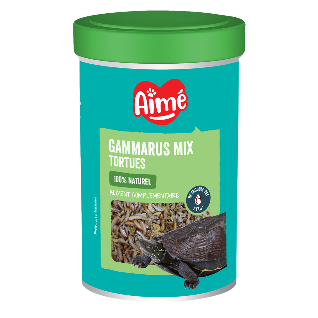 AIME Alimento Camarões Secos Gammarus Para Tartaruga De Água 100 g