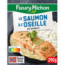 FLEURY MICHON Plato preparado individual Salmón con salsa de acedera y arroz basmati 290 g