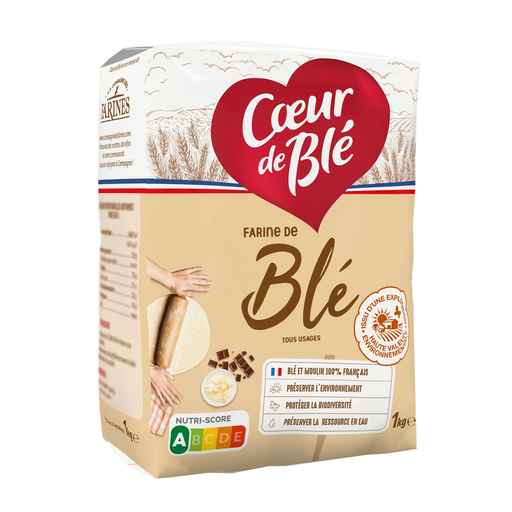 [3307350014877] COEUR DE BLE Wheat Flour T65 1 kg