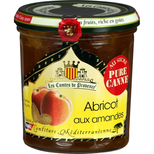 [3324490000201] LES COMTES DE PROVENCE Confiture d'Abricots aux Amandes 340 g