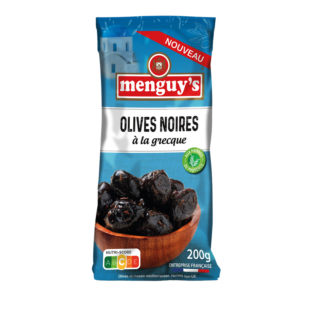 MENGUY'S Greek-style black olives 200 g