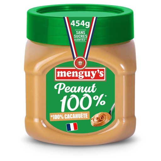 [3327272107969] MENGUY'S Pâte à tartiner 100% cacahuète 454 g