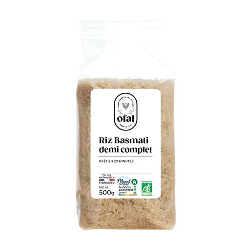 [3329480001909] OFAL Arroz Basmati Semintegral 500 g