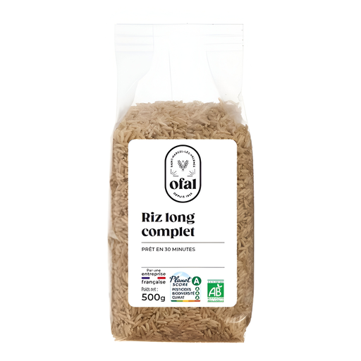 [3329480001930] OFAL Arroz Largo Integral Bio 500 g