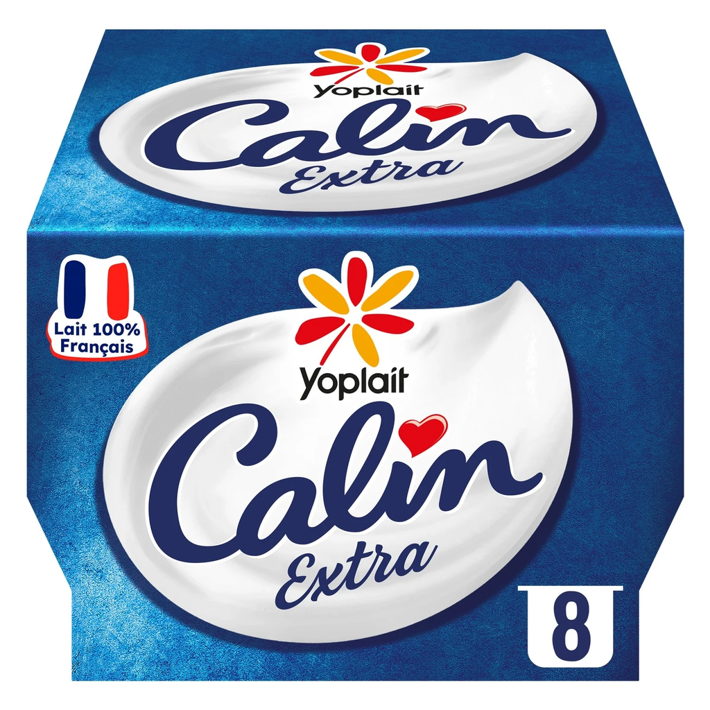 Calin Extra - Fromage Blanc Nature 3,2% Mg 8X100G