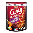 CURLY Biscuits aperitivos cacahuetes sabor miel barbacoa Vico 150 g