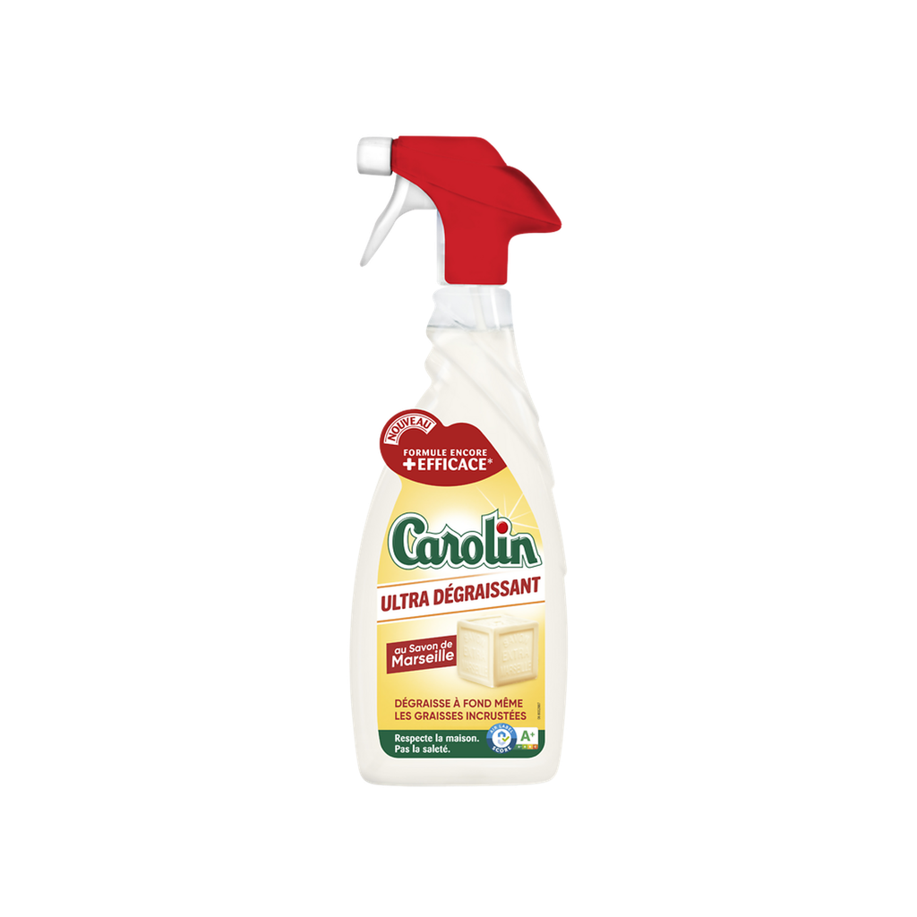 CAROLIN Detergente Multiusos Ultra Desengordurante com Sabão de Marselha 650 ml