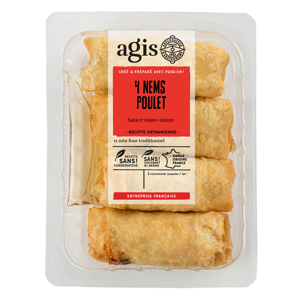 AGIS Chicken Spring Rolls, 4 pieces 260g