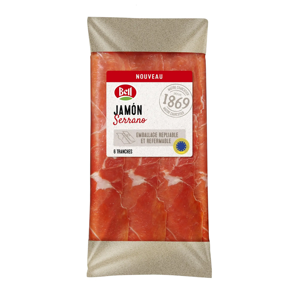 BELL Jambon serrano 6 tranches 80 g