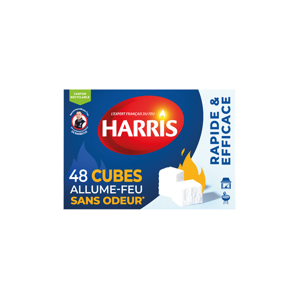 HARRIS Cubes allume feu sans odeur 48