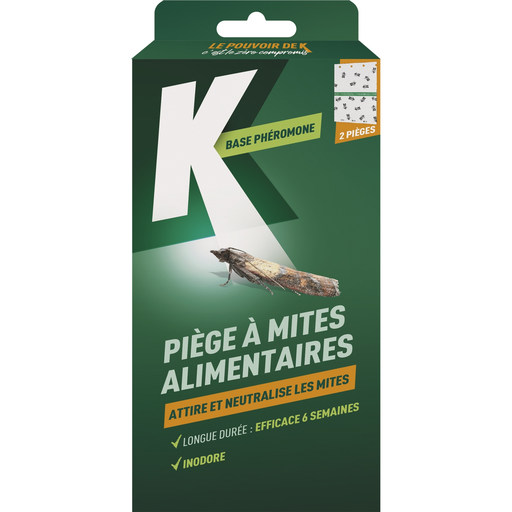 [3383482306899] K VEGETAL Anti-Polillas Trampa Atrae y Neutraliza las Polillas Alimentarias caja de 2 trampas