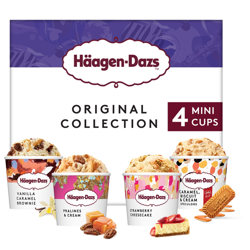 [3415581515718] HAAGEN-DAZS Mini helado Original Collection 4 piezas 224 g