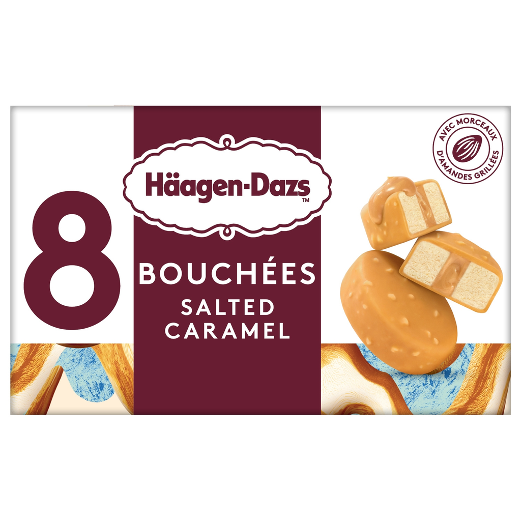 HAAGEN-DAZS Salted Caramel Ice Cream Bites 8x16ml