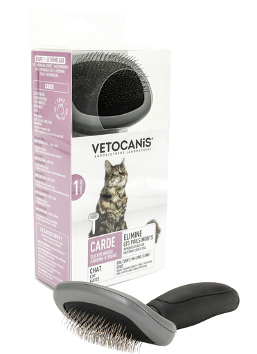 [3428170004395] VETOCANIS Cepillo Carda para Gatos la unidad