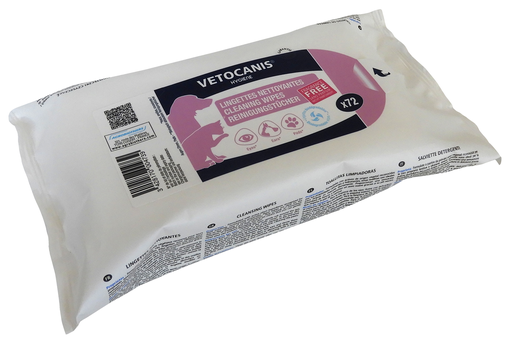[3428170004739] VETOCANIS Cleansing Wipes for Dogs and Cats Large Format X72
