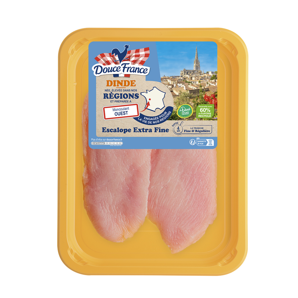 DOUCE FRANCE Escalope de peru extra fina, 2 peças, 200 g