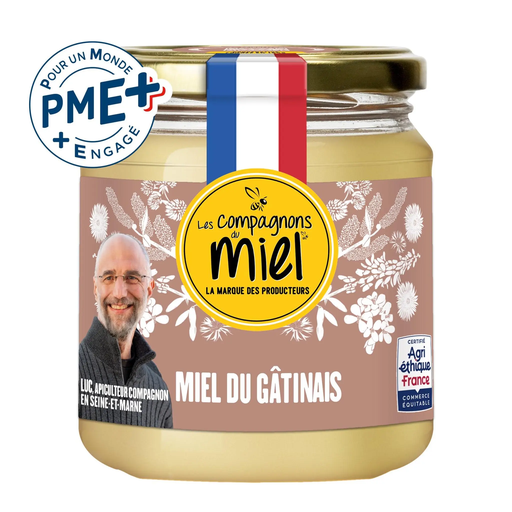 [3445731107234] LES COMPAGNONS DU MIEL Miel del Gâtinais 375 g