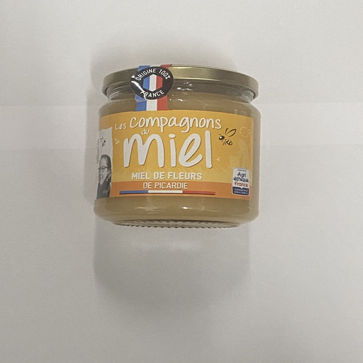 [3445731107623] LES COMPAGNONS DU MIEL Miel de fleurs de Picardie Agriéthique 375 g