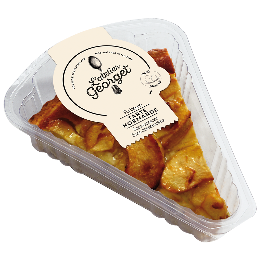 L'ATELIER GEORGET Normandy Apple Tart, 1 portion 130 g